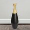 31.5 inch Spun Bamboo Tall Trumpet Floor Vase - Decorative Home Accent, Natural Bamboo, Indoor Decoration, Sustainable Materials, Tall Floral Display, Handmade Bamboo Vase, Floor Standing Vase